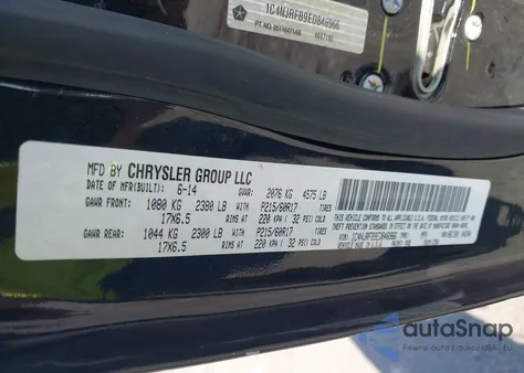 2014 Jeep Patriot Latitude z USA, uszkodzony, nr VIN 1C4NJRFB9ED846966